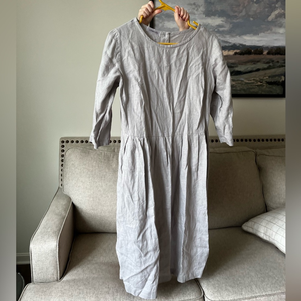 Real Linen Dress. Size S/M